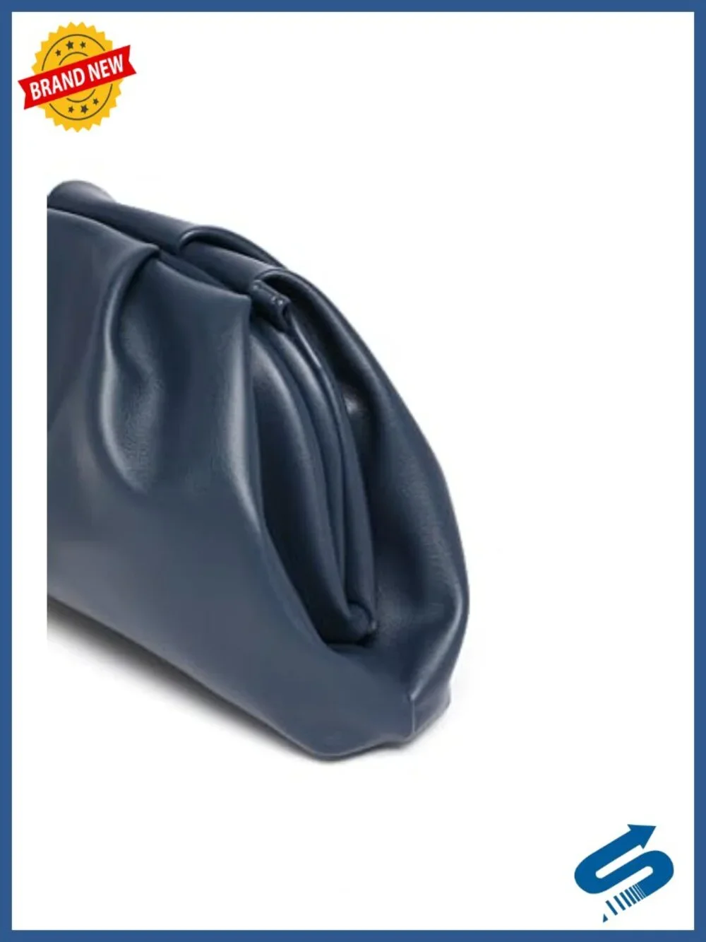 Soft PU Leather Clutch Evening Bag with Magnetic Closure and Chain Strap
